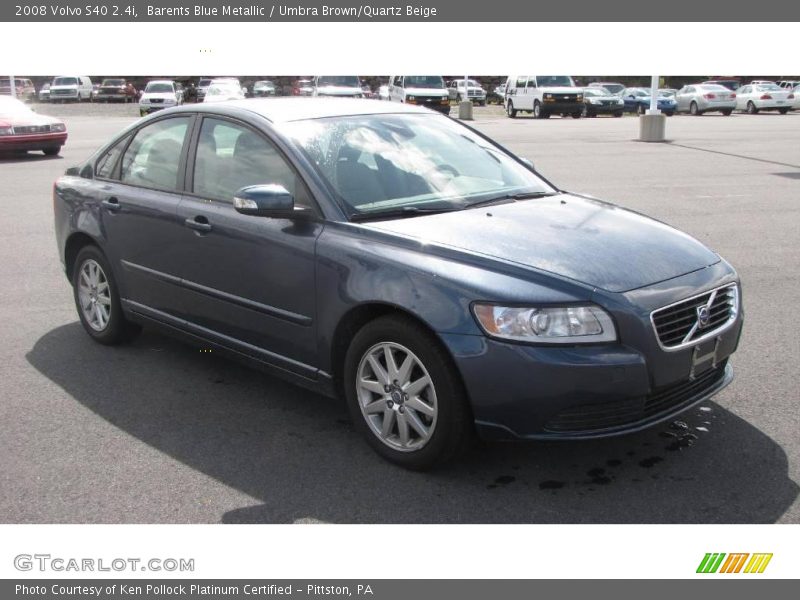 Barents Blue Metallic / Umbra Brown/Quartz Beige 2008 Volvo S40 2.4i