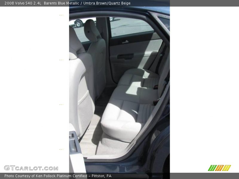 Barents Blue Metallic / Umbra Brown/Quartz Beige 2008 Volvo S40 2.4i