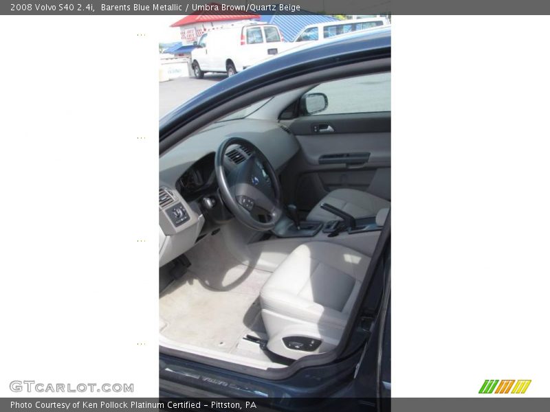 Barents Blue Metallic / Umbra Brown/Quartz Beige 2008 Volvo S40 2.4i