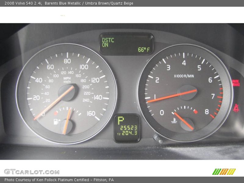 Barents Blue Metallic / Umbra Brown/Quartz Beige 2008 Volvo S40 2.4i