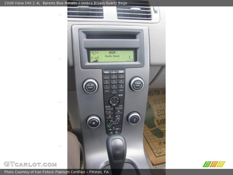 Barents Blue Metallic / Umbra Brown/Quartz Beige 2008 Volvo S40 2.4i