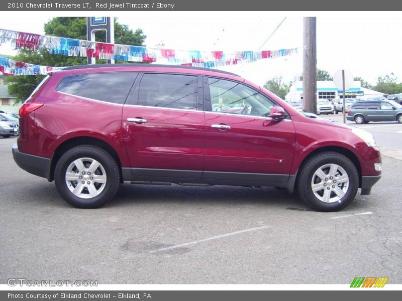 Red Jewel Tintcoat / Ebony 2010 Chevrolet Traverse LT