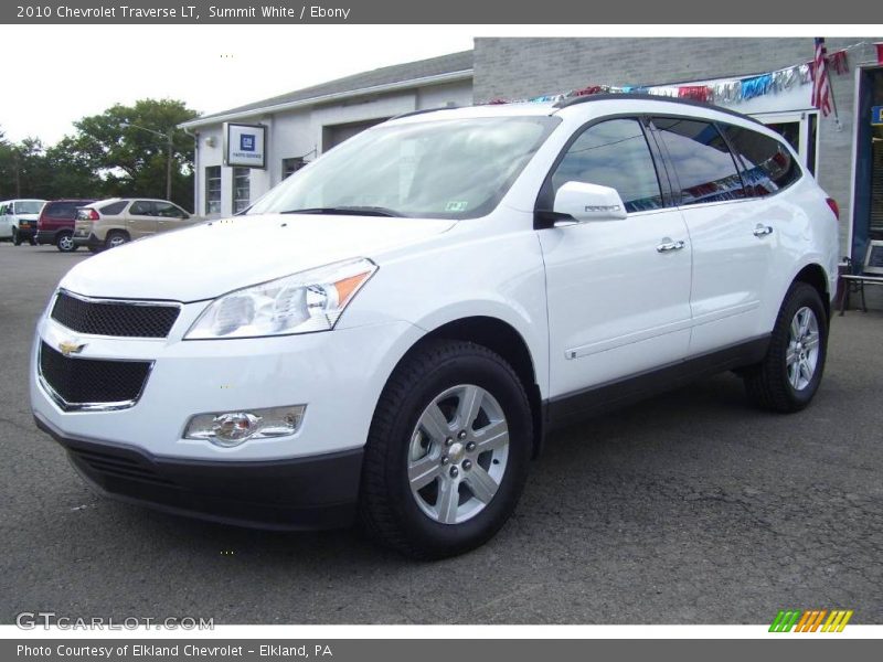 Summit White / Ebony 2010 Chevrolet Traverse LT