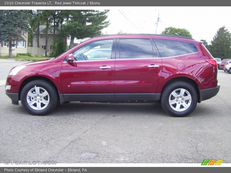 Red Jewel Tintcoat / Ebony 2010 Chevrolet Traverse LT