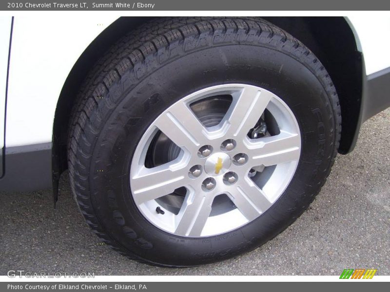 Summit White / Ebony 2010 Chevrolet Traverse LT