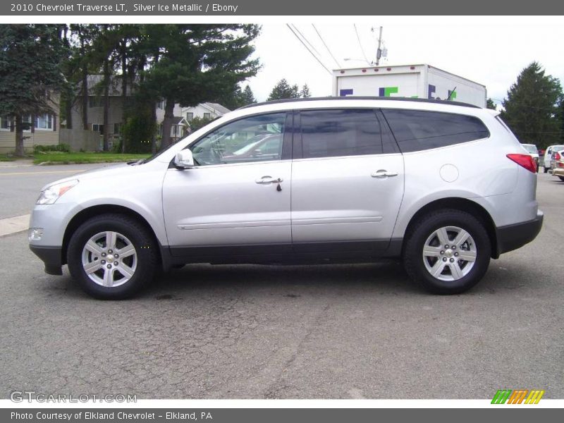 Silver Ice Metallic / Ebony 2010 Chevrolet Traverse LT