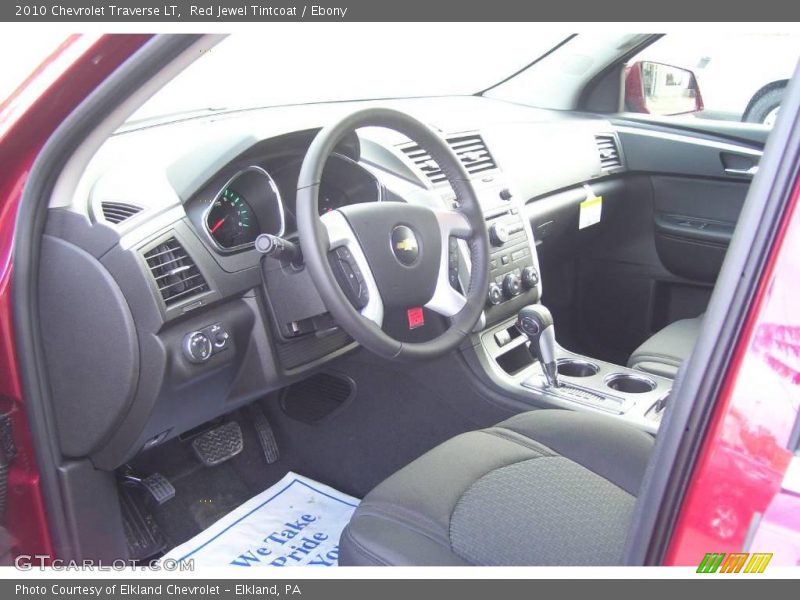 Red Jewel Tintcoat / Ebony 2010 Chevrolet Traverse LT