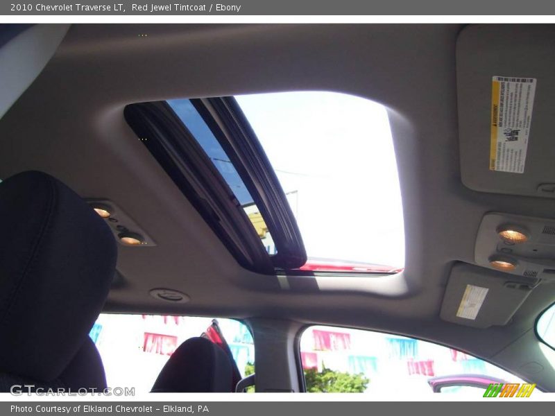 Red Jewel Tintcoat / Ebony 2010 Chevrolet Traverse LT