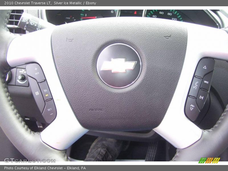 Silver Ice Metallic / Ebony 2010 Chevrolet Traverse LT