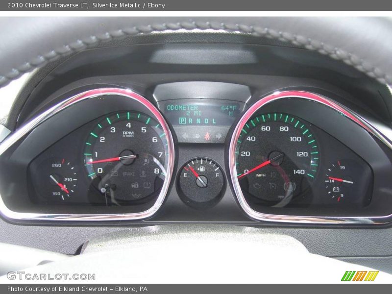 Silver Ice Metallic / Ebony 2010 Chevrolet Traverse LT