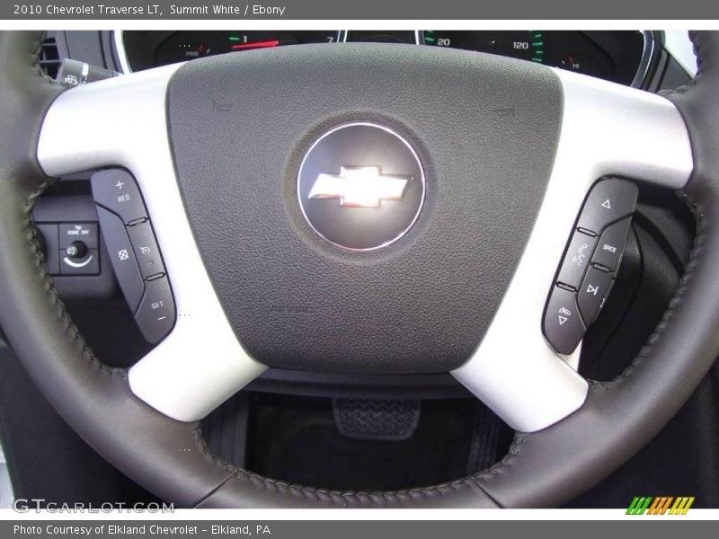 Summit White / Ebony 2010 Chevrolet Traverse LT
