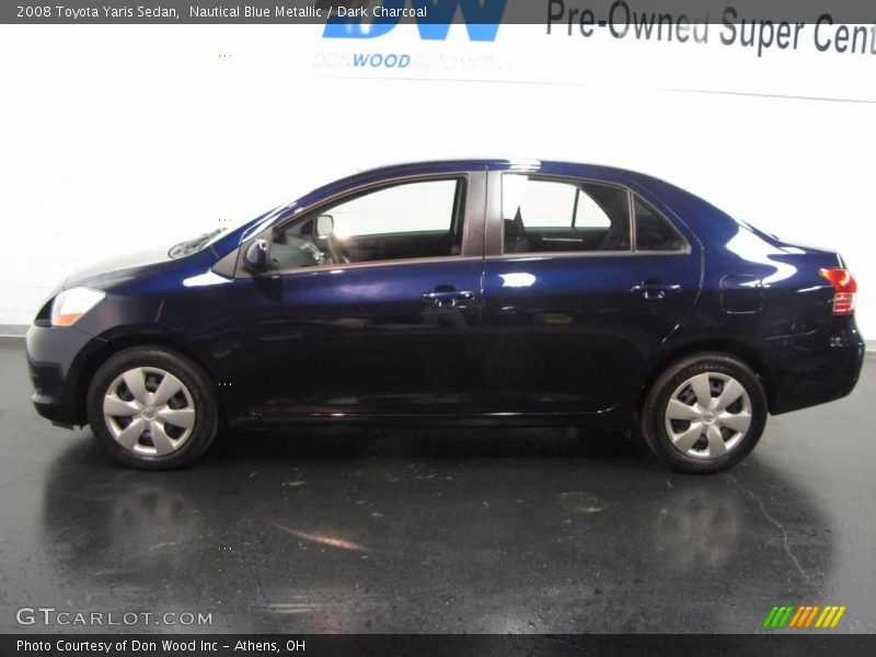 Nautical Blue Metallic / Dark Charcoal 2008 Toyota Yaris Sedan