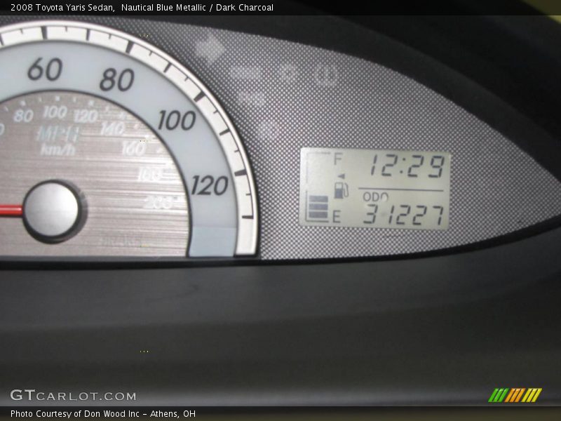 Nautical Blue Metallic / Dark Charcoal 2008 Toyota Yaris Sedan