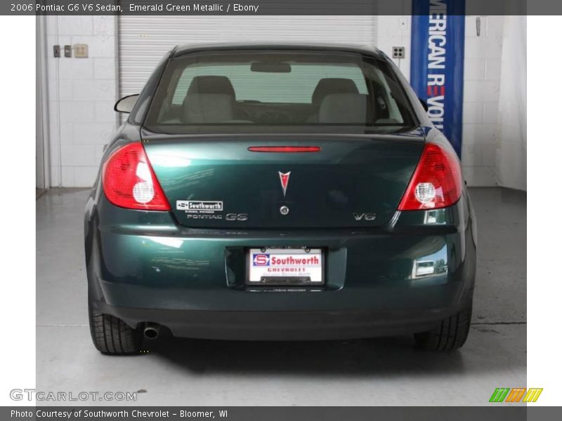 Emerald Green Metallic / Ebony 2006 Pontiac G6 V6 Sedan
