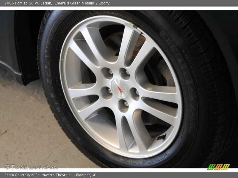 Emerald Green Metallic / Ebony 2006 Pontiac G6 V6 Sedan