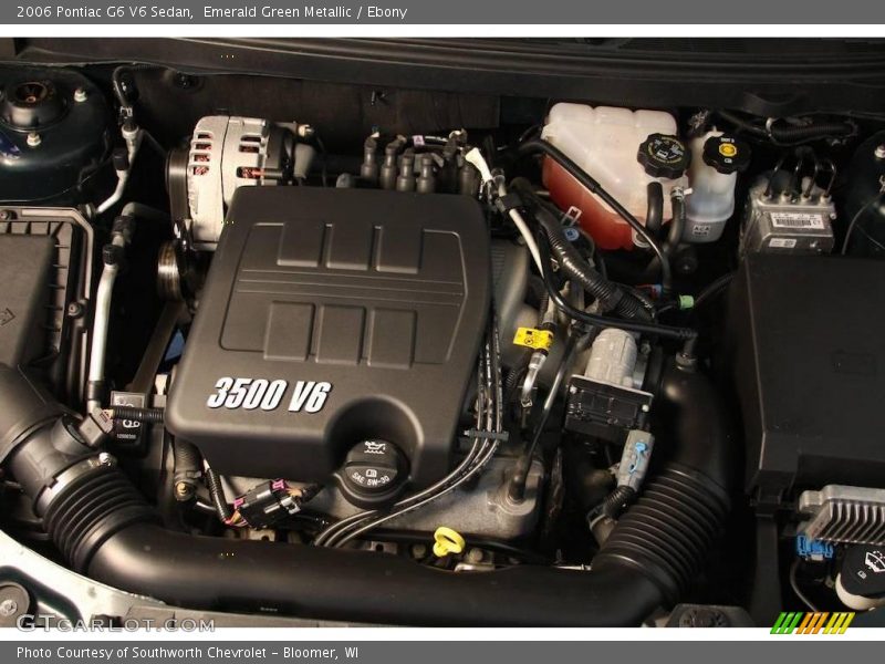 Emerald Green Metallic / Ebony 2006 Pontiac G6 V6 Sedan