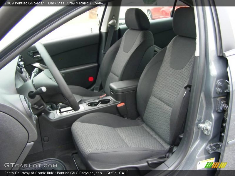 Dark Steel Gray Metallic / Ebony 2009 Pontiac G6 Sedan