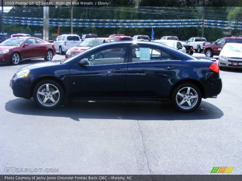 Midnight Blue Metallic / Ebony 2009 Pontiac G6 GT Sedan