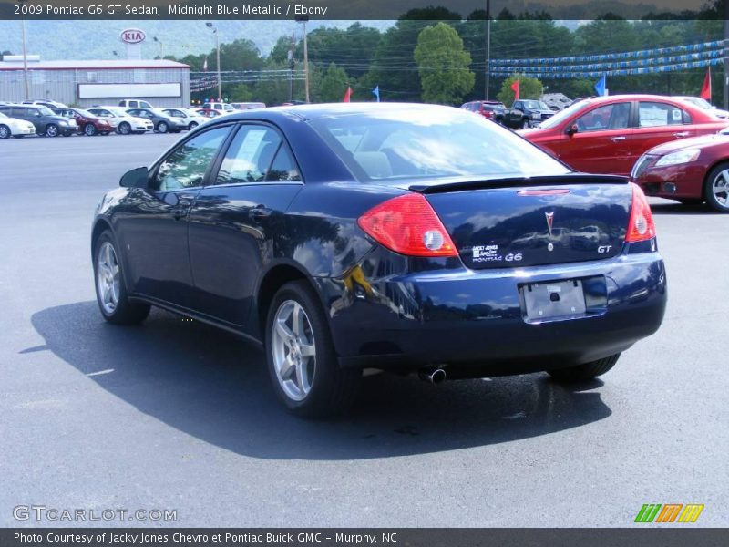 Midnight Blue Metallic / Ebony 2009 Pontiac G6 GT Sedan