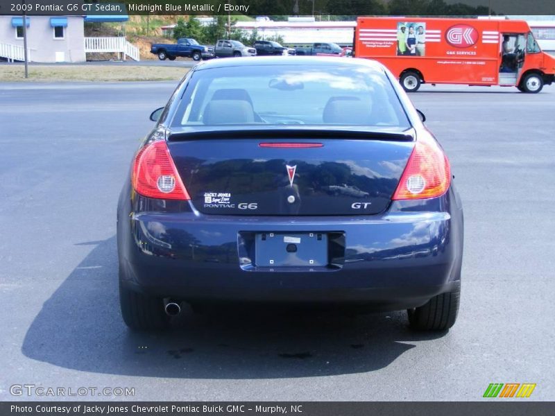 Midnight Blue Metallic / Ebony 2009 Pontiac G6 GT Sedan