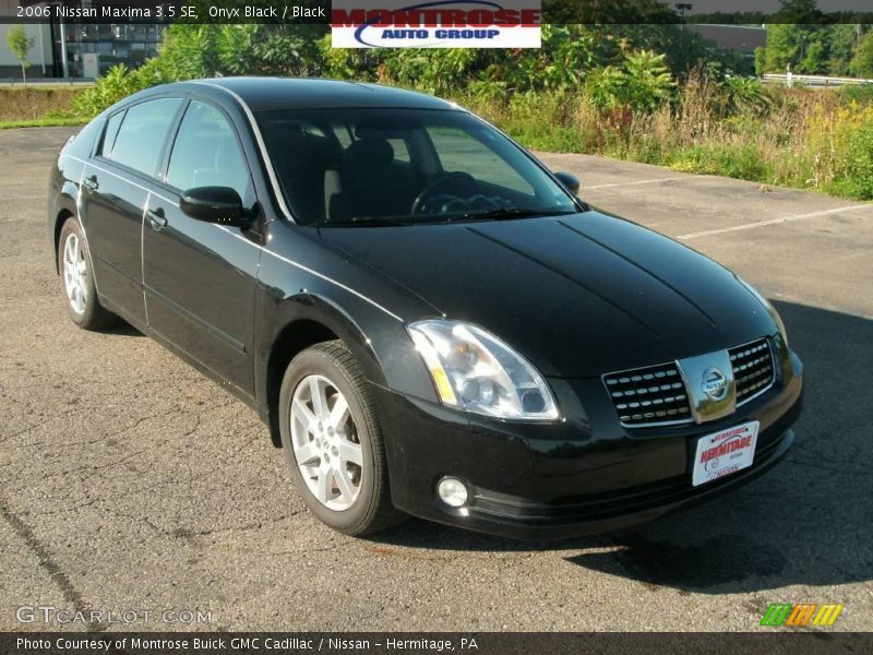 Onyx Black / Black 2006 Nissan Maxima 3.5 SE