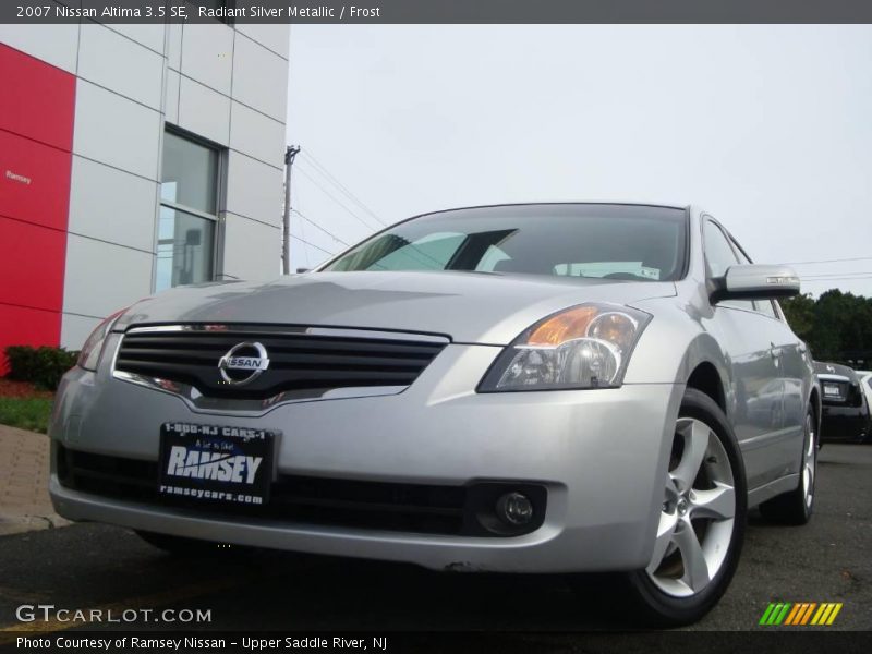 Radiant Silver Metallic / Frost 2007 Nissan Altima 3.5 SE
