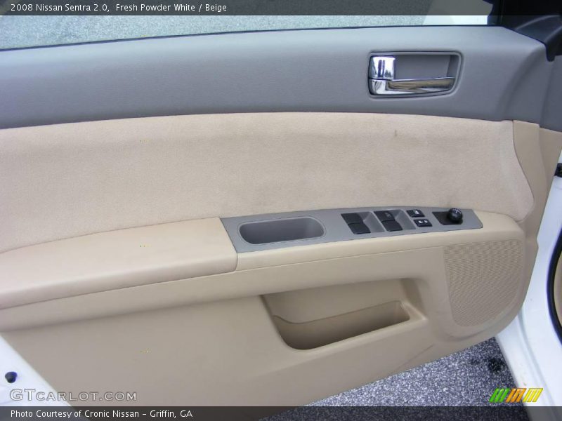 Fresh Powder White / Beige 2008 Nissan Sentra 2.0