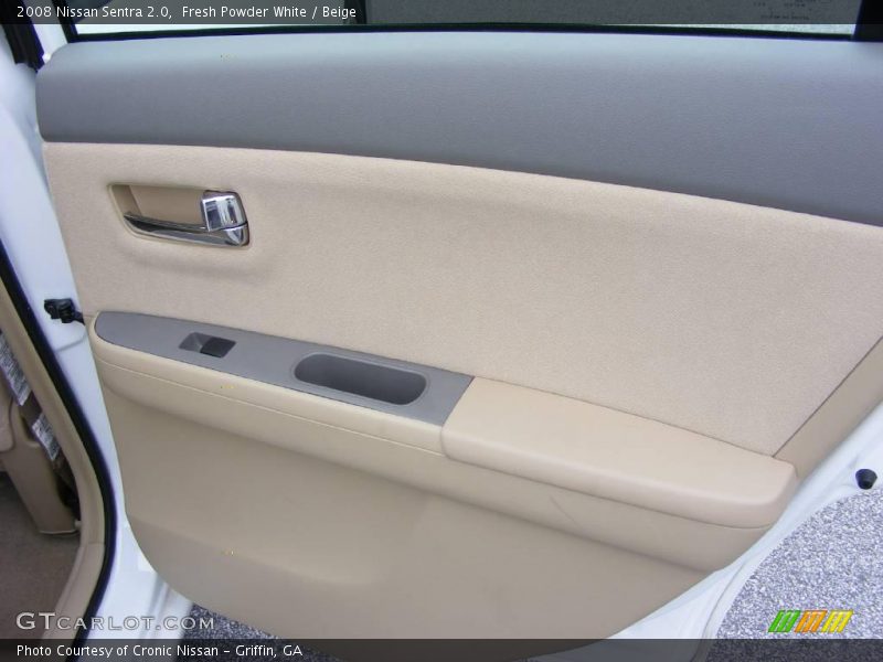 Fresh Powder White / Beige 2008 Nissan Sentra 2.0