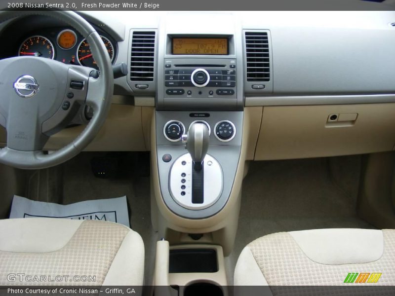 Fresh Powder White / Beige 2008 Nissan Sentra 2.0