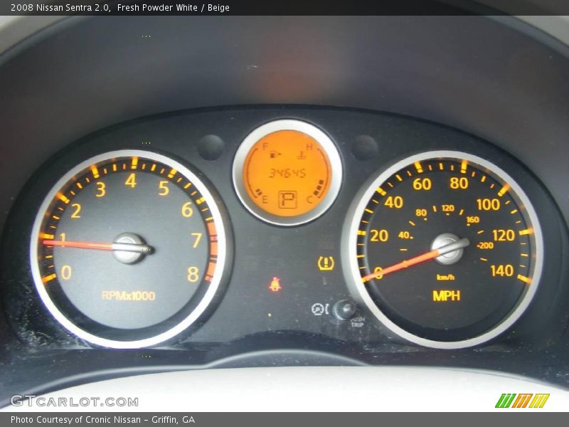 Fresh Powder White / Beige 2008 Nissan Sentra 2.0