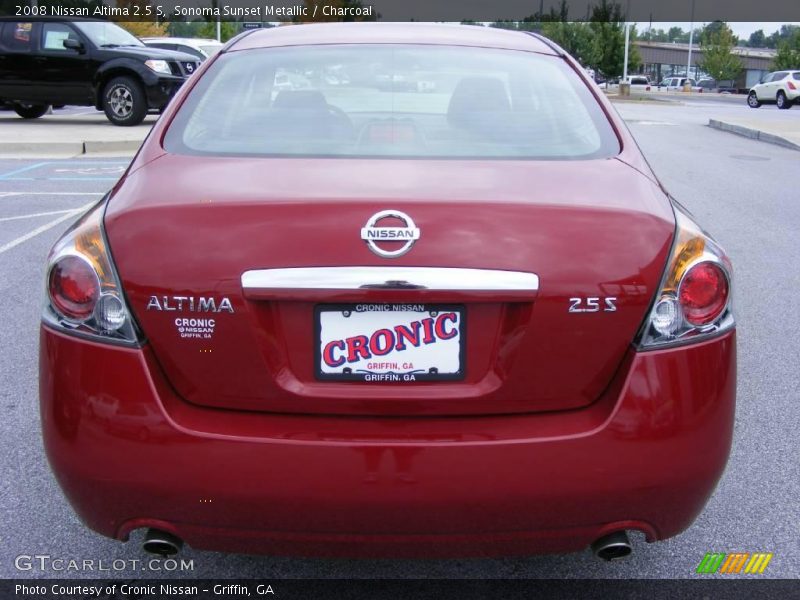 Sonoma Sunset Metallic / Charcoal 2008 Nissan Altima 2.5 S