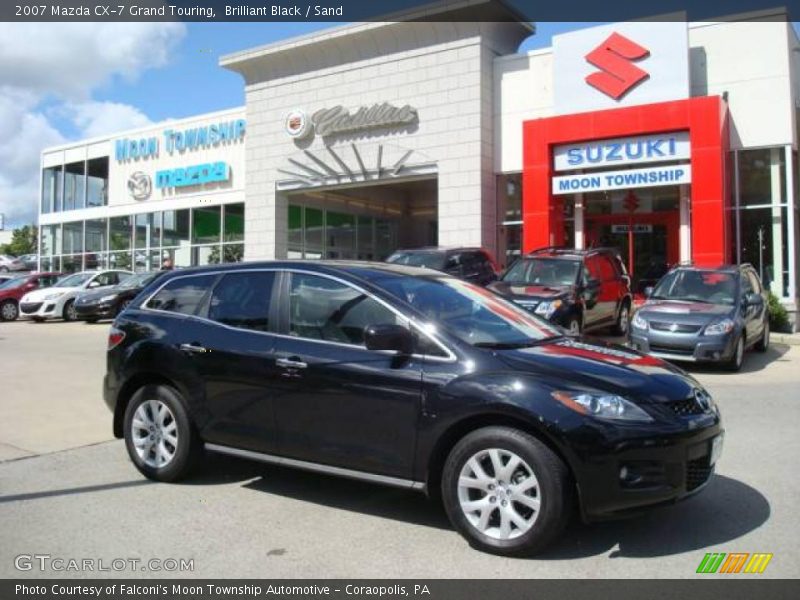 Brilliant Black / Sand 2007 Mazda CX-7 Grand Touring