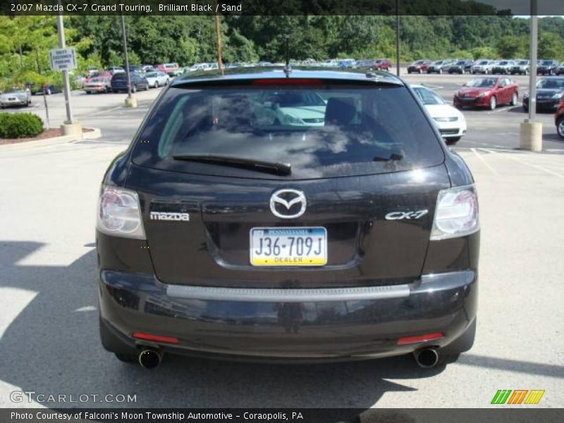 Brilliant Black / Sand 2007 Mazda CX-7 Grand Touring