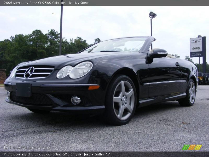 Black / Stone 2006 Mercedes-Benz CLK 500 Cabriolet