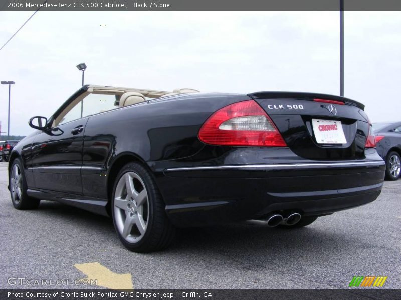 Black / Stone 2006 Mercedes-Benz CLK 500 Cabriolet