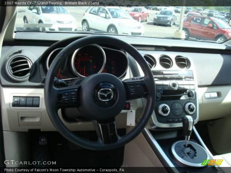 Brilliant Black / Sand 2007 Mazda CX-7 Grand Touring