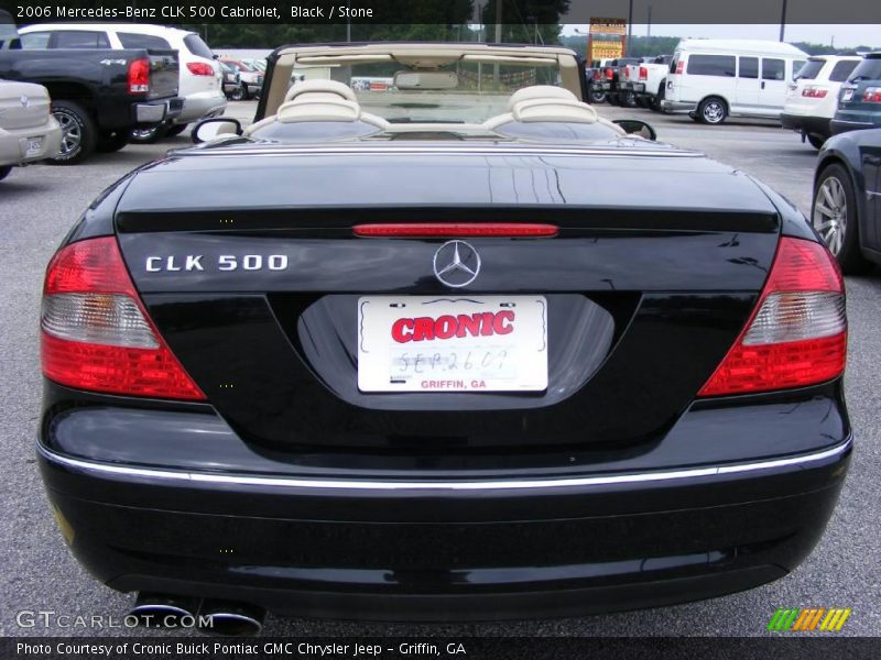 Black / Stone 2006 Mercedes-Benz CLK 500 Cabriolet