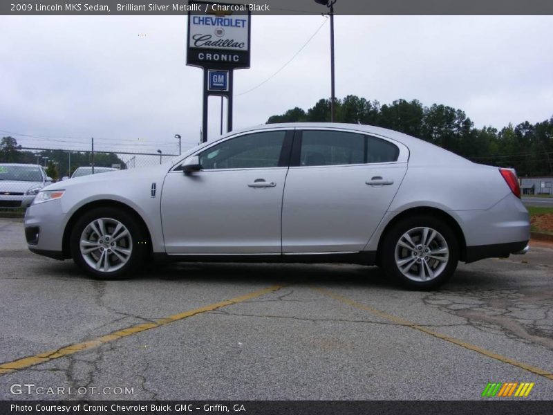 Brilliant Silver Metallic / Charcoal Black 2009 Lincoln MKS Sedan