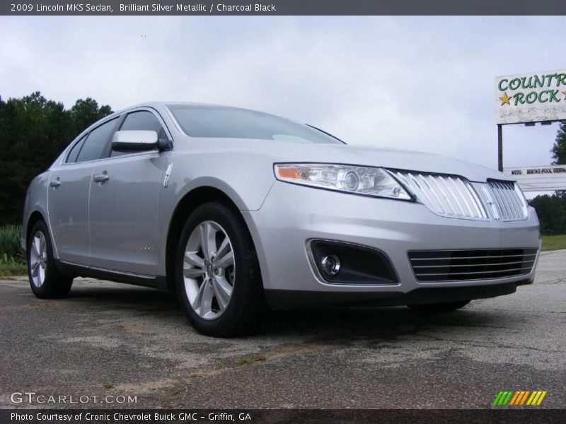 Brilliant Silver Metallic / Charcoal Black 2009 Lincoln MKS Sedan