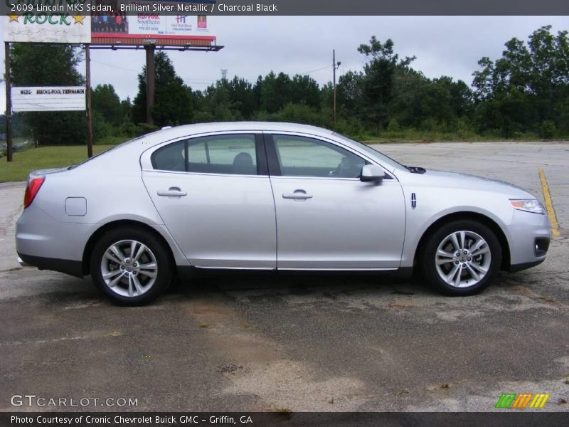 Brilliant Silver Metallic / Charcoal Black 2009 Lincoln MKS Sedan