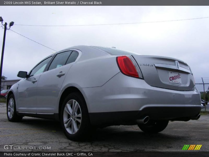 Brilliant Silver Metallic / Charcoal Black 2009 Lincoln MKS Sedan