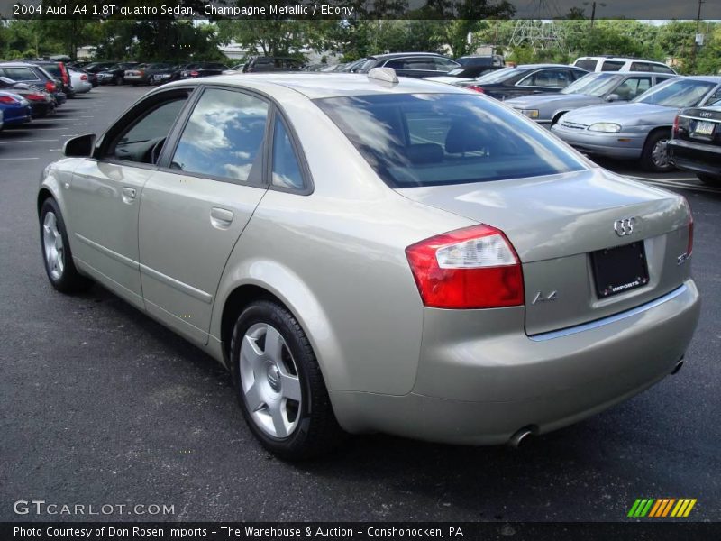 Champagne Metallic / Ebony 2004 Audi A4 1.8T quattro Sedan