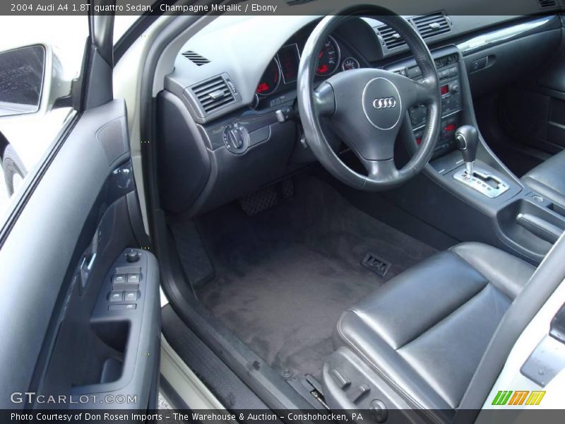 Champagne Metallic / Ebony 2004 Audi A4 1.8T quattro Sedan