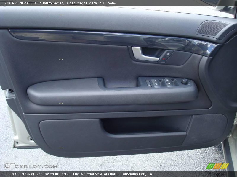 Champagne Metallic / Ebony 2004 Audi A4 1.8T quattro Sedan
