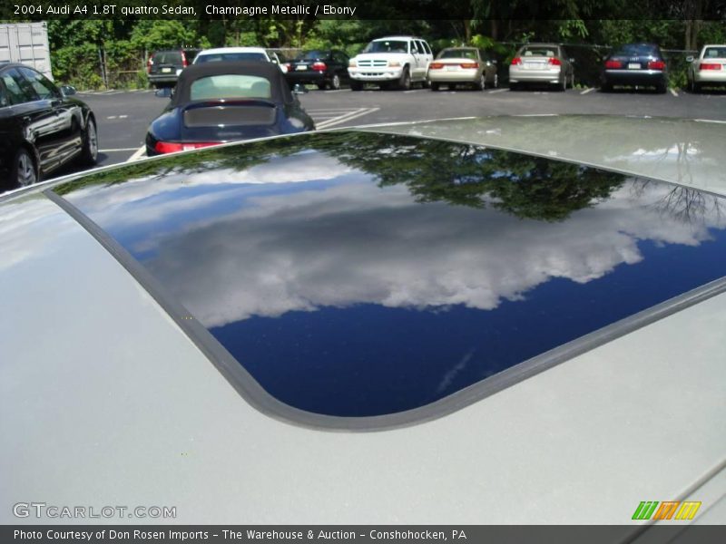 Champagne Metallic / Ebony 2004 Audi A4 1.8T quattro Sedan