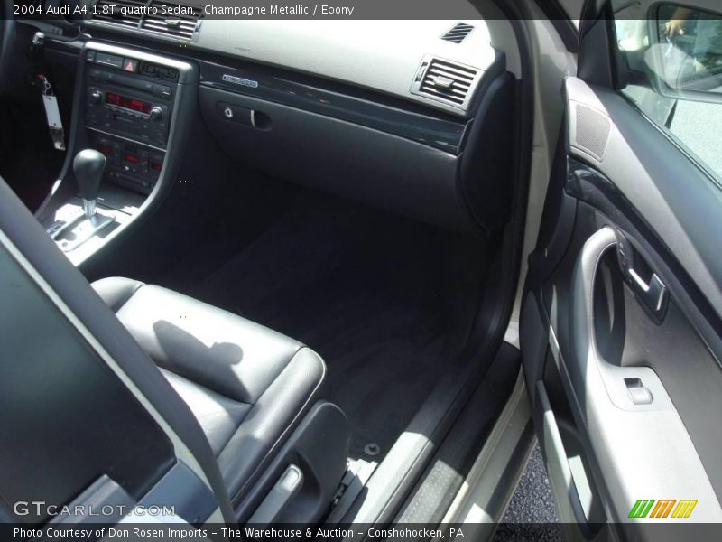 Champagne Metallic / Ebony 2004 Audi A4 1.8T quattro Sedan