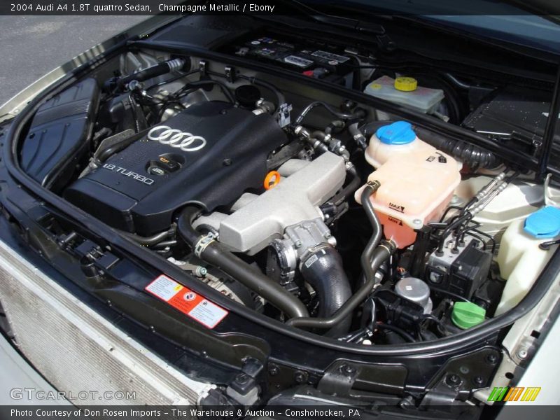 Champagne Metallic / Ebony 2004 Audi A4 1.8T quattro Sedan