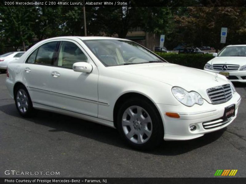 Alabaster White / Stone 2006 Mercedes-Benz C 280 4Matic Luxury