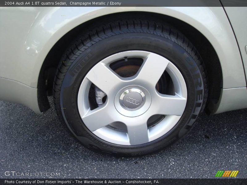 Champagne Metallic / Ebony 2004 Audi A4 1.8T quattro Sedan