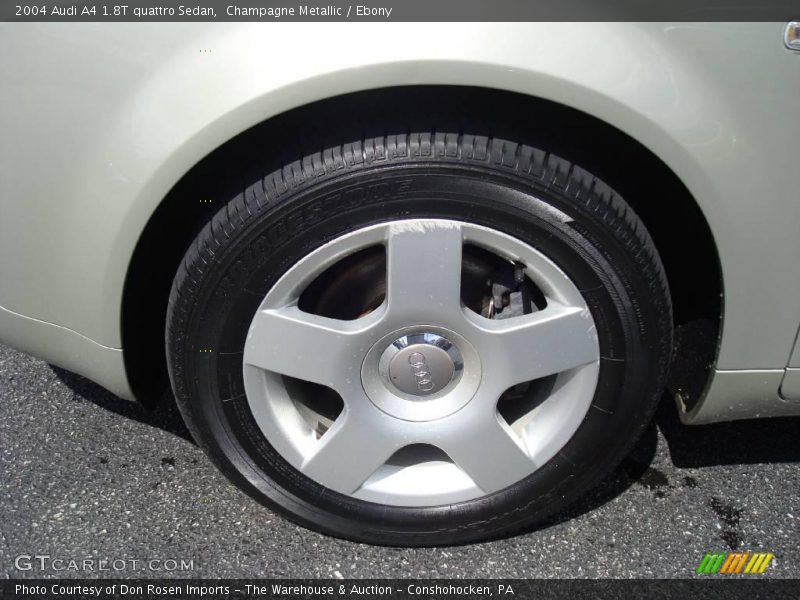 Champagne Metallic / Ebony 2004 Audi A4 1.8T quattro Sedan
